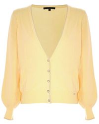 Kocca - Feiner strick-cardigan mit kontrastierendem besatz - Lyst