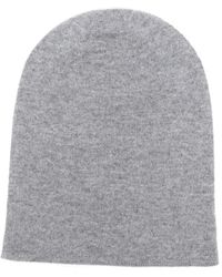 Saint Laurent - Kasjmier Muts Met Geborduurd Logo - Lyst