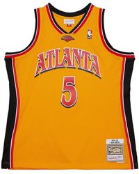 Mitchell & Ness - Fitness ,Geel ,Atlanta Hawks Josh Smith Jersey - Lyst