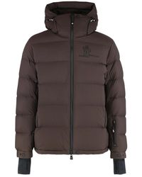 Moncler - Jassen ,Bruin ,Polyester Isorno Hooded Jacket - Lyst