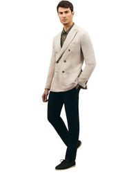 Boglioli - Doppelreihiger Baumwoll-Leinen-Satin-K-Jackett - Lyst