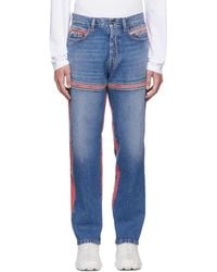 DIESEL - D-Mand Mid-Rise Straight Leg Jeans - Lyst