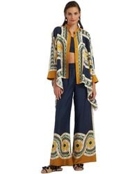 La DoubleJ - Pantalon Ample Imprime En Soie - Lyst