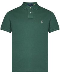 Polo Ralph Lauren - Grünes polo-t-shirt mit pony-stickerei - Lyst