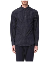 ARMANI EXCHANGE - Klassisches Weißes Button-Up Hemd - Lyst