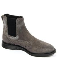 Hogan - Graue flache schuhe mit klassischem stil und lässigem flair - Lyst