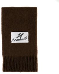 Marni - Accessoires ,Bruin ,Winter Sjaal - Lyst