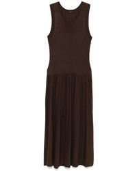 JOSEPH - Geribbelde Midi Jurk - Lyst