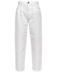 Pinko - Flexi maddie mom-fit jeans mit elastischem bund - Lyst