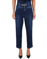 Pinko - Jeans de cintura alta con bustier y bolsillos americanos - Lyst