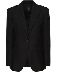 Pinko - Jassen ,Zwart ,Wol Wollen Jassen Voor Jou - Lyst