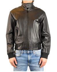 McQueen - Jassen ,Zwart ,Leer Leren Jas - Lyst