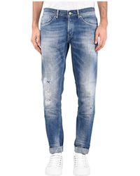 Dondup Slim Fit Jeans - - Heren - Blauw
