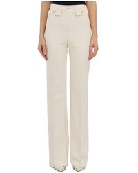 Elisabetta Franchi - Trousers > straight trousers - Lyst