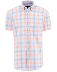 Fynch-Hatton - Casual Overhemd Met Korte Mouwen - Lyst