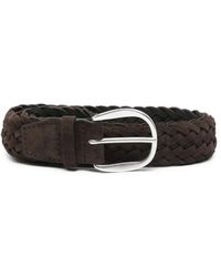 Orciani - Accessoires ,Bruin ,Suède Bruin Geweven Suède Riem - Lyst
