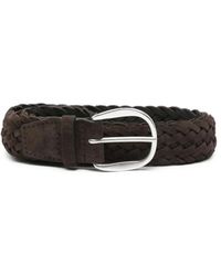 Orciani - Accessoires ,Bruin ,Suède Bruin Geweven Suède Riem - Lyst