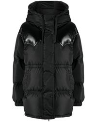 Stand Studio - Zwarte Puffer &Amp; Donzen Jas - Lyst