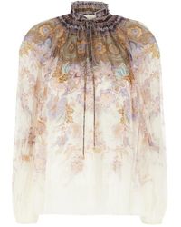 Zimmermann - Luna Billow Blouse - Lyst