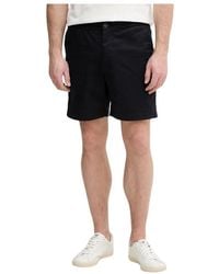 Lacoste - Korte Broeken ,Blauw ,Katoen Regular Fit Stretch Cotton Shorts - Lyst
