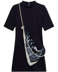 Oltre - Etui-Kleid Mit Schal-Detail - Lyst