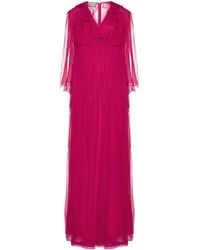 Gucci - Silk Midi Dress - Lyst