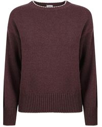 Eleventy - Truien & Vesten ,Bruin ,Kasjmier Cashmere Sweater - Lyst