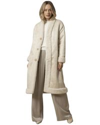 Kocca - Jassen ,Wit ,Stijlvol Gebreid Jumper Stijl Jas - Lyst
