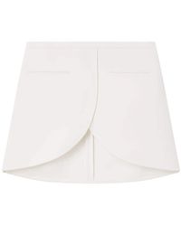 Courreges - Ellipse Twill Mini Rok - Lyst