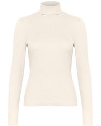 Gestuz - Truien & Vesten ,Rollneck Puff Top & T-Shirt Egret - Lyst
