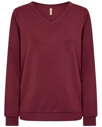 Soya Concept - Bequemer V-Ausschnitt Pullover - Lyst