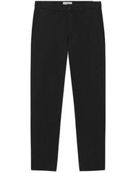 Les Deux - Broeken ,Zwart ,Leer Como Reg Suit Pants - Lyst