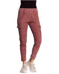 Zhrill - Cord-cargo trousers daisey rose - Lyst