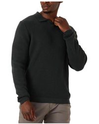 Dstrezzed - Truien & Vesten ,Groen ,Groene Longsleeve Polo Trui - Lyst
