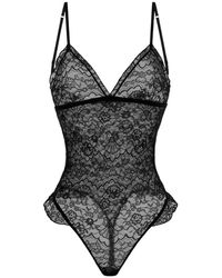 John Richmond - Tops ,Zwart ,Body Van Geborduurd Kant - Lyst