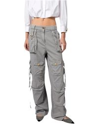 Elisabetta Franchi - Cargo jeans mit schnürung - Lyst