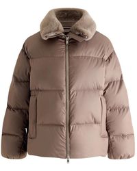 Fusalp - Fitness ,Bruin ,Polyester Iwaga Donsjas - Lyst