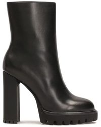 Kazar - Minimalistische Schwarze Stiefel Mit Hohem Absatz Und Plateau - Lyst