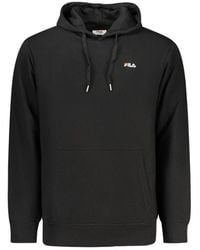 Fila - Hoodies & Sweatvesten ,Zwart ,Katoen Lumezzane Hooded Sweatshirt - Lyst