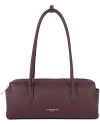 Lancaster - Tassen ,Paars ,Leer Donna Cube Trotter Bag - Lyst