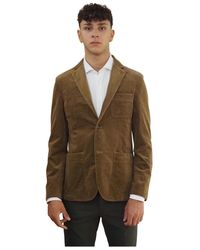 AT.P.CO - Jassen ,Bruin ,Katoen Bruin Velvet Jas - Lyst