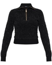 Balmain - Pullover Mit Kragen - Lyst