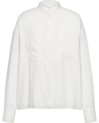 Dondup - Overhemden ,Wit ,Regular-Fit Gabardine Overhemd - Lyst
