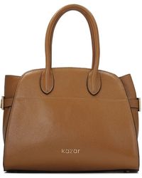 Kazar - Hellbraune Handtasche Mit Verstellbaren Seiten - Lyst