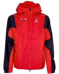 Nike - Fitness ,Rood ,Nylon Chicago Bulls Windbreaker Jacket - Lyst