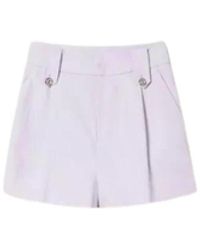 Twin Set - Shorts de lino y algodón con botones de metal - Lyst