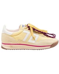 Back70 - Schoenen ,Geel ,Leer Jogger Sneaker - Lyst