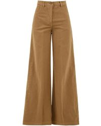 Aspesi - Wide Trousers - Lyst