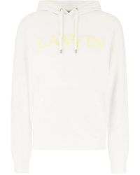 Lanvin - Hoodie Met Geborduurd Logo - Lyst