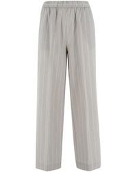 Le Tricot Perugia - Wide Trousers - Lyst